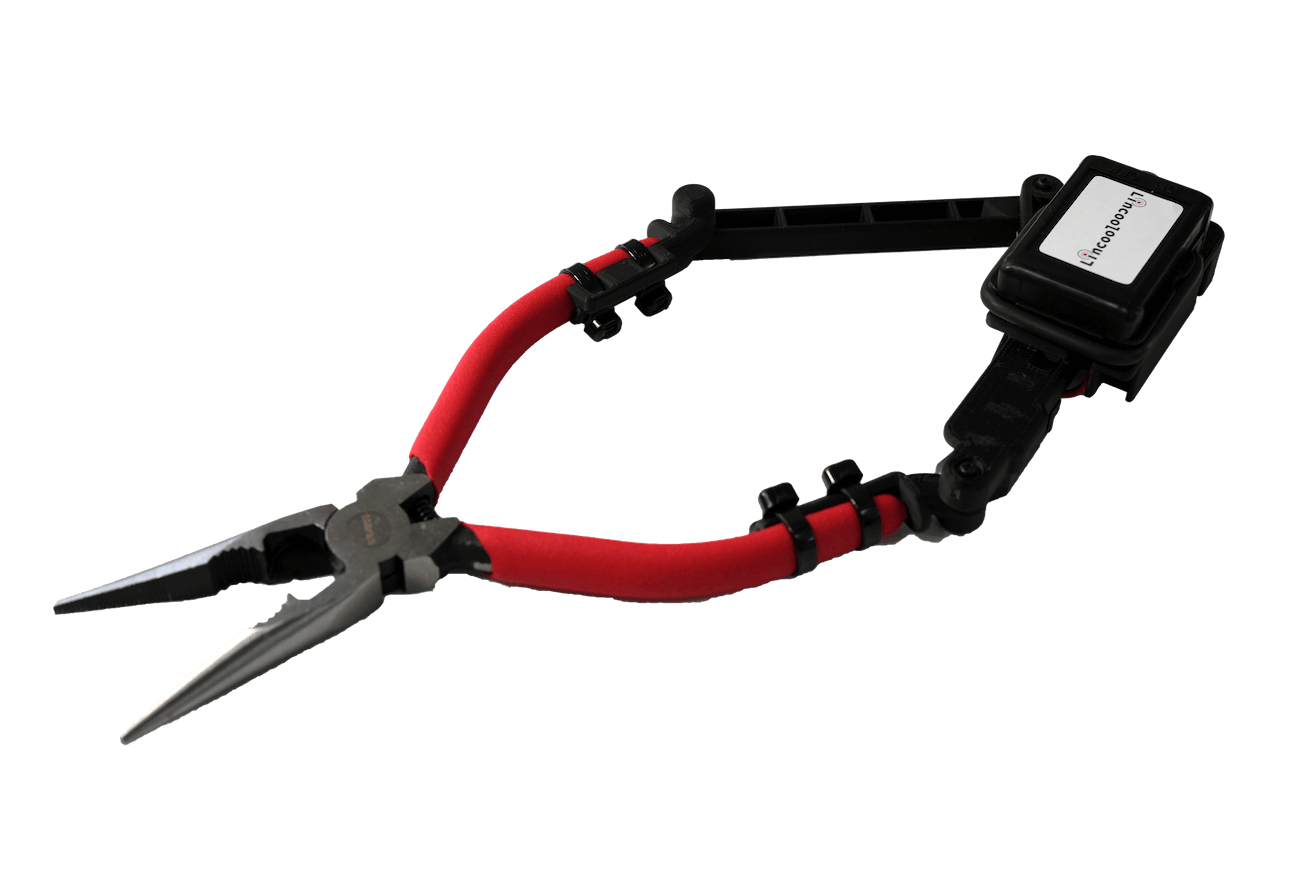 工具にセンサーを後付け装着